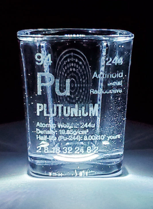 Plutonium Element Shot Glass