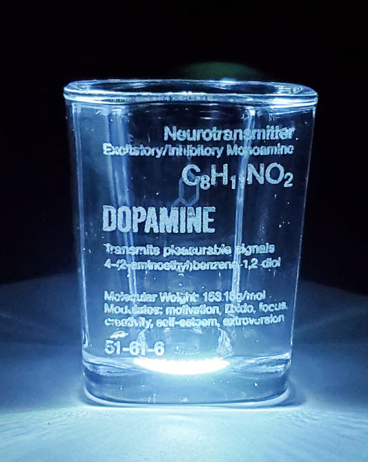 Dopamine Molecule Shot Glass