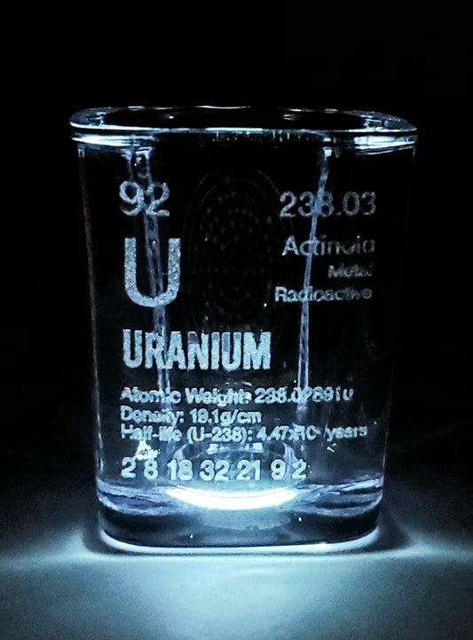 Uranium Element Shot Glass