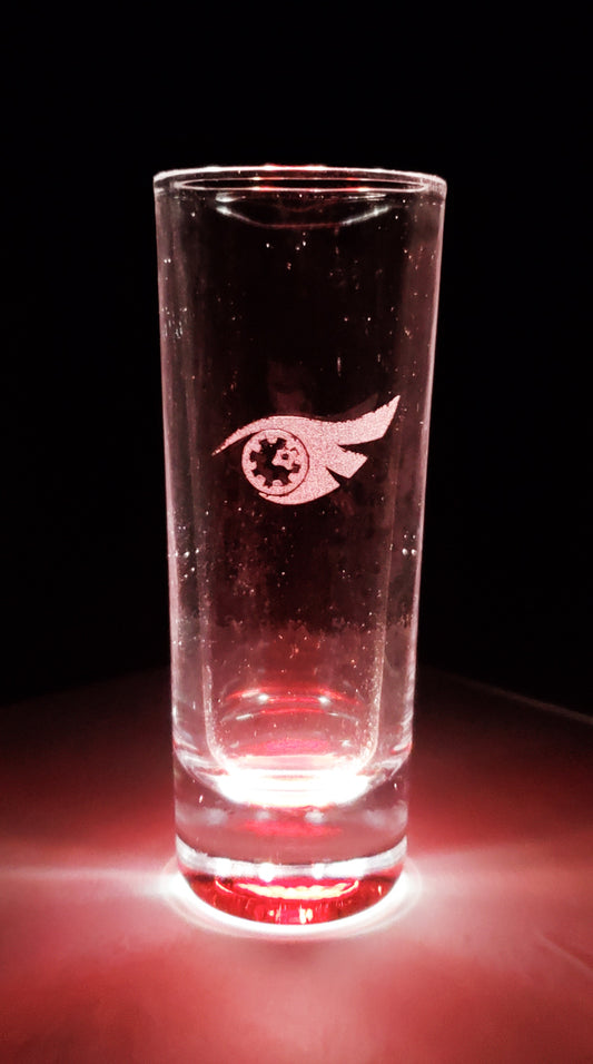 Qrow Emblem Tinted Shot Glass
