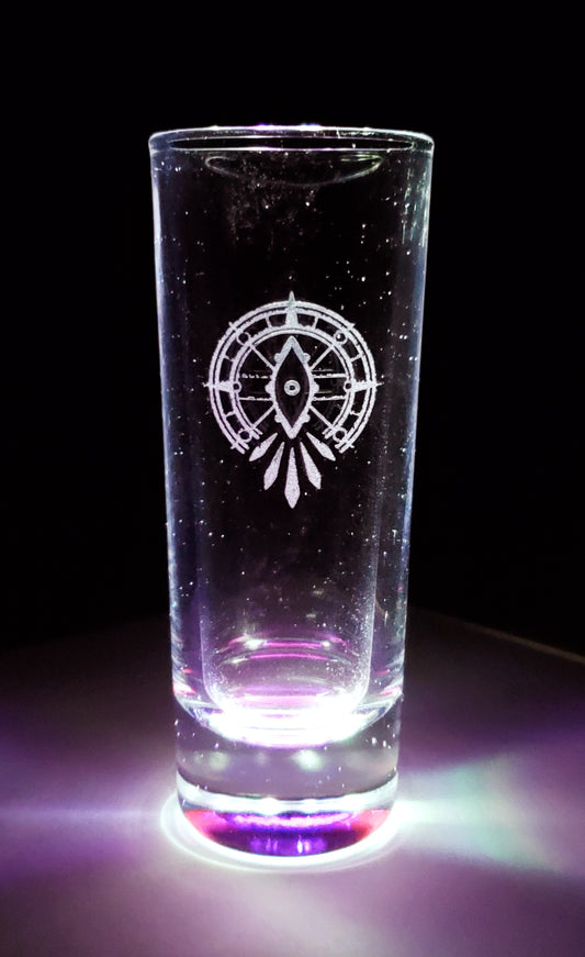 Salem Emblem Tinted Shot Glass