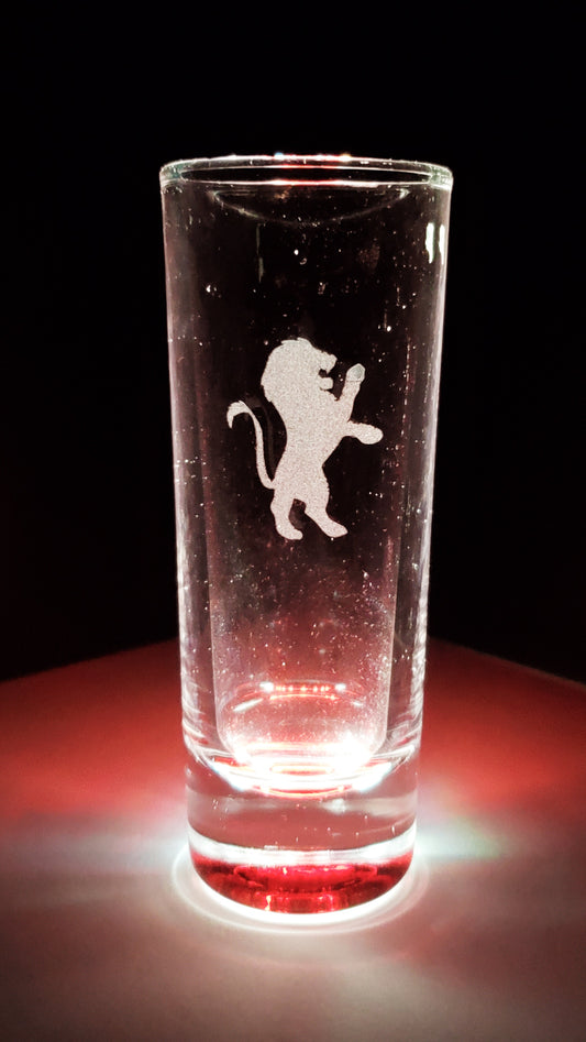 Lion Emblem Tinted Shot Glass