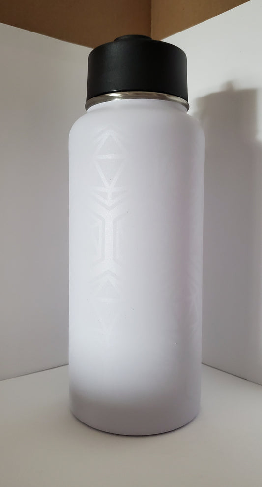 Geometric "Ghost" Dice Water Bottle