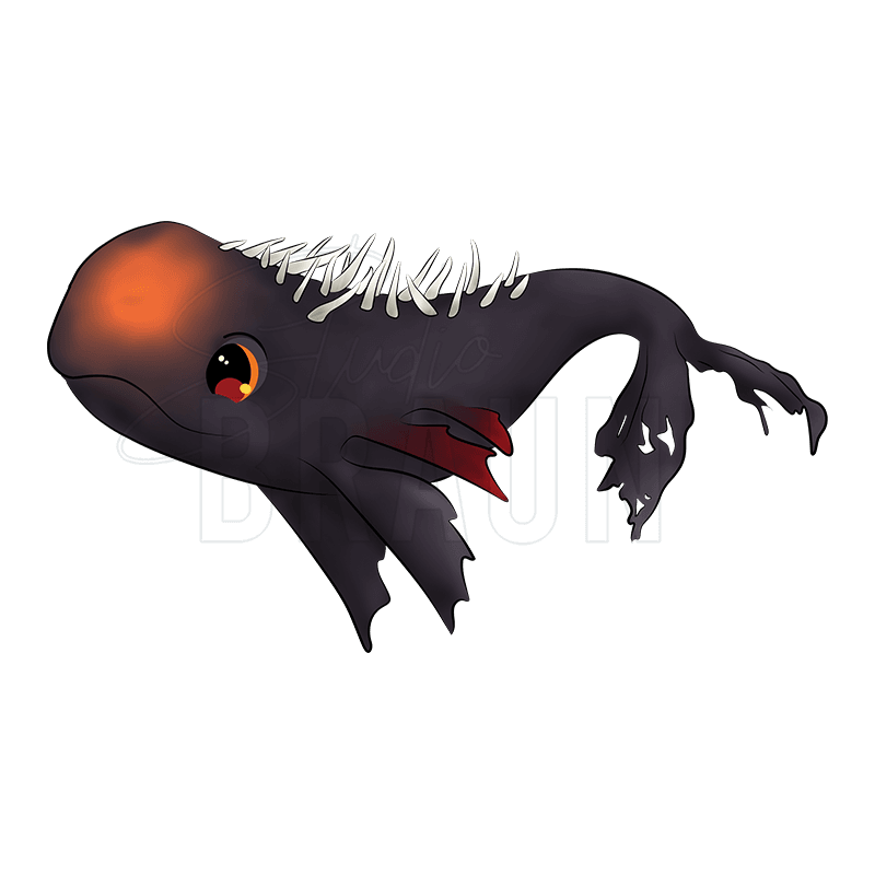 Monstra Whale Grimm Sticker