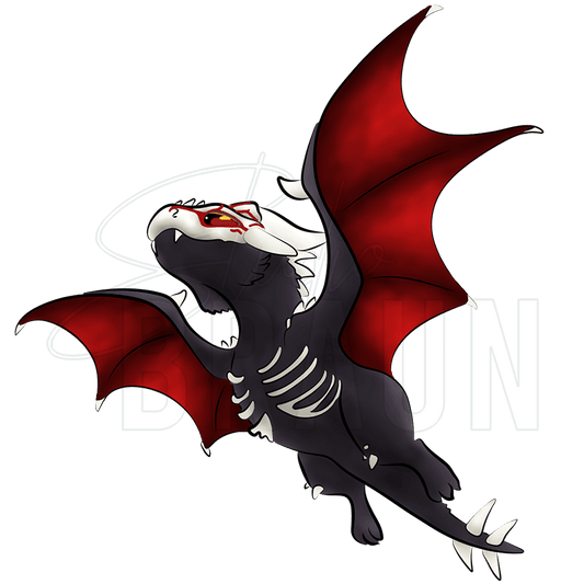 Wyvern Dragon Grimm Sticker