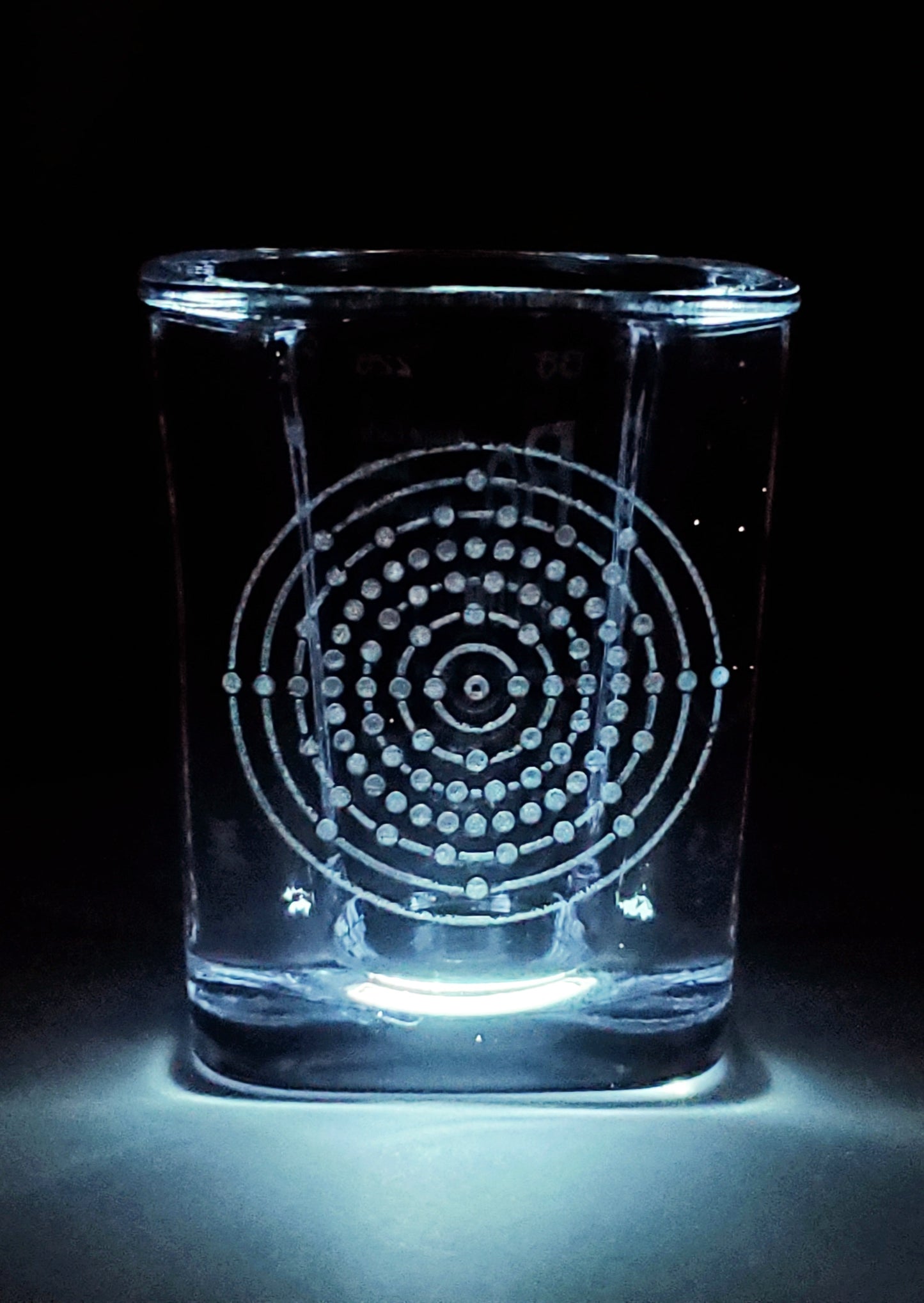 Radium Element Shot Glass