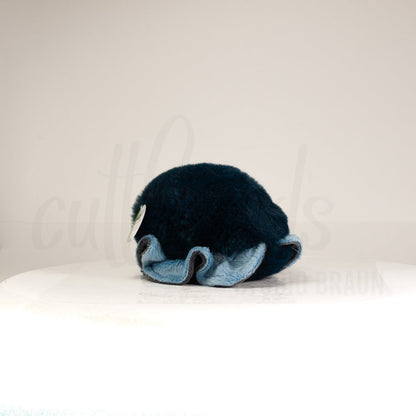 Midnight Wisp Cuttlepod - Medium (Palm-Size) Handmade Plush