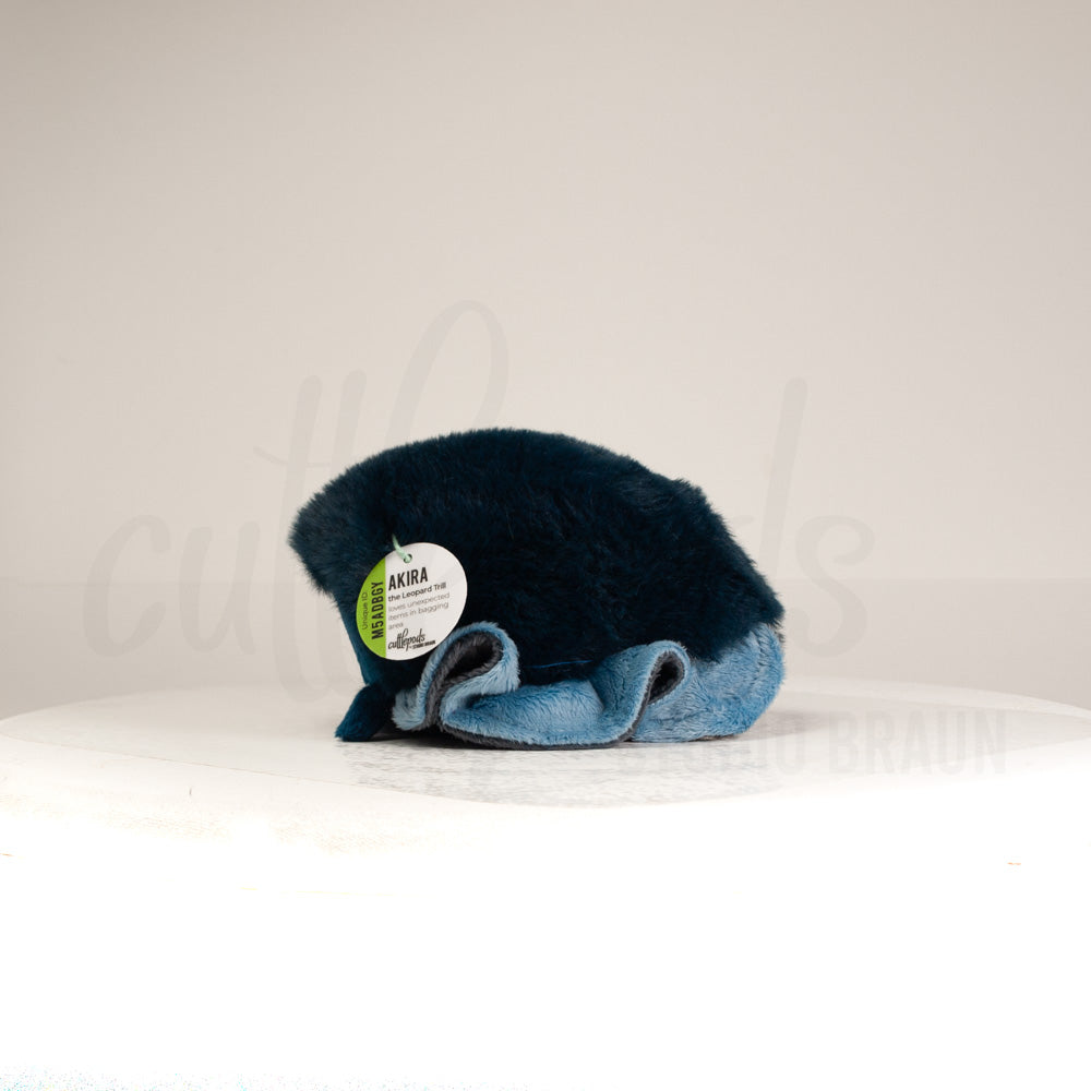 Midnight Wisp Cuttlepod - Medium (Palm-Size) Handmade Plush