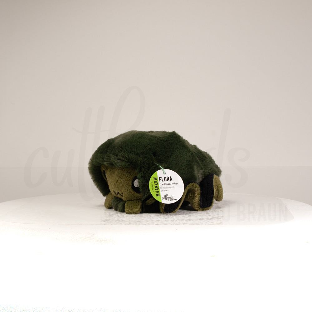 Mossy Wisp Cuttlepod - Medium (Palm-Size) Handmade Plush