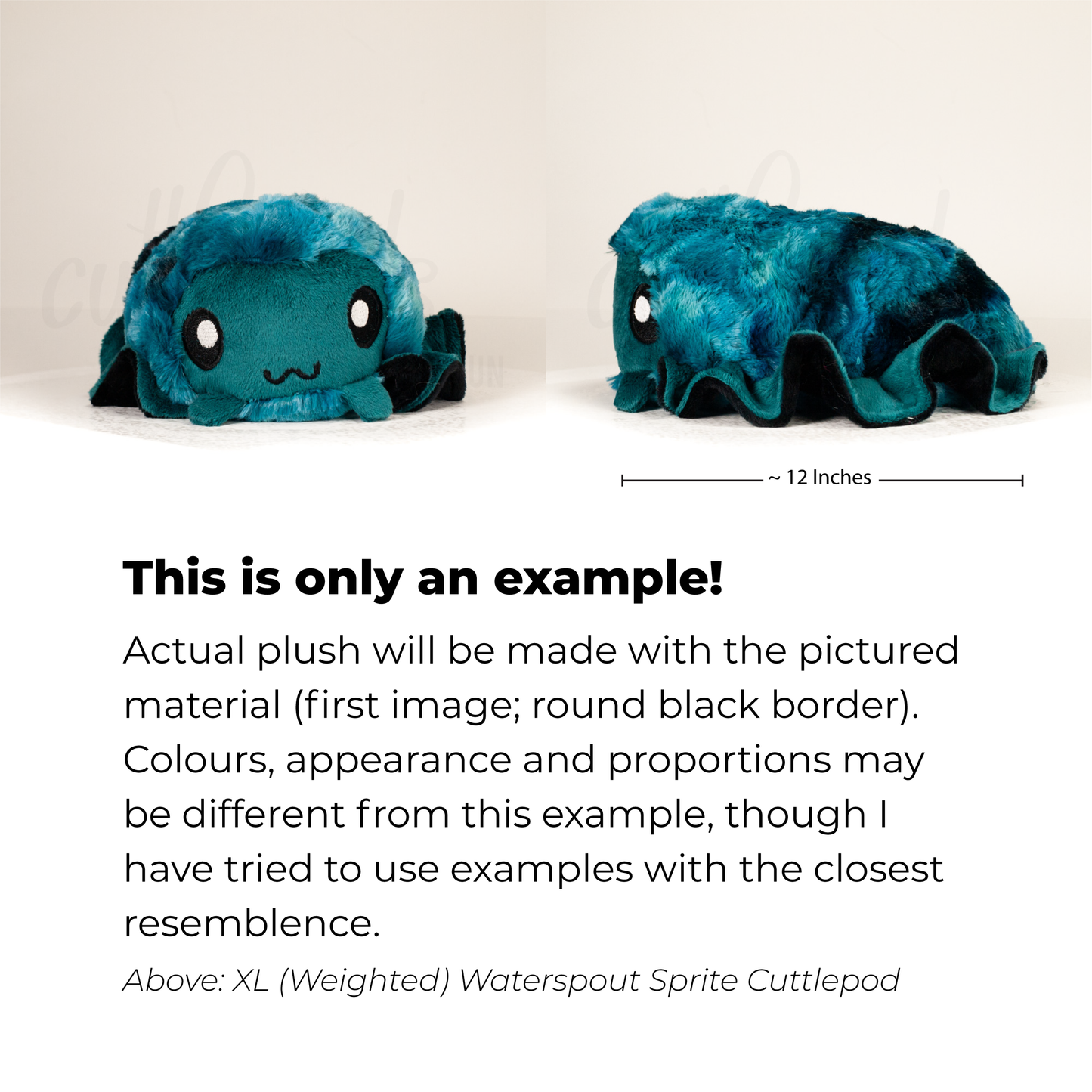 Fernwhirl Sprite Cuttlepod - XL Weighted Handmade Plush