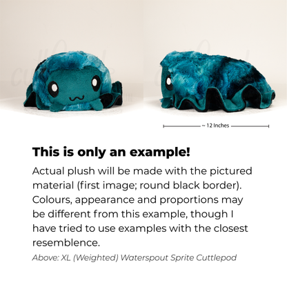 Fernwhirl Sprite Cuttlepod - XL Weighted Handmade Plush