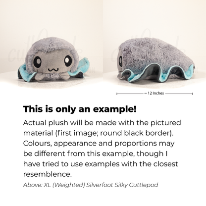 Sandstone Silky Cuttlepod - XL Weighted Handmade Plush