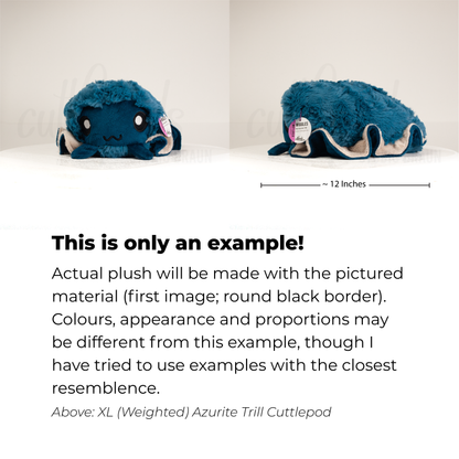 Scribblemint Trill Cuttlepod - XL Weighted Handmade Plush