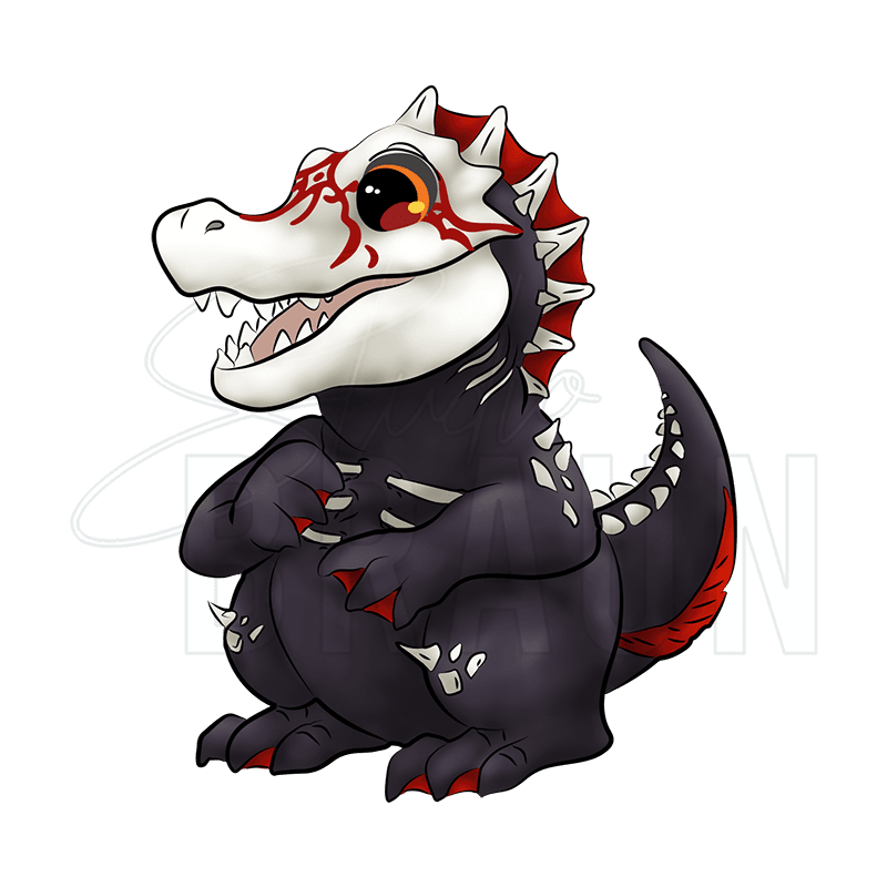 Leviathan Crocodile Grimm Sticker