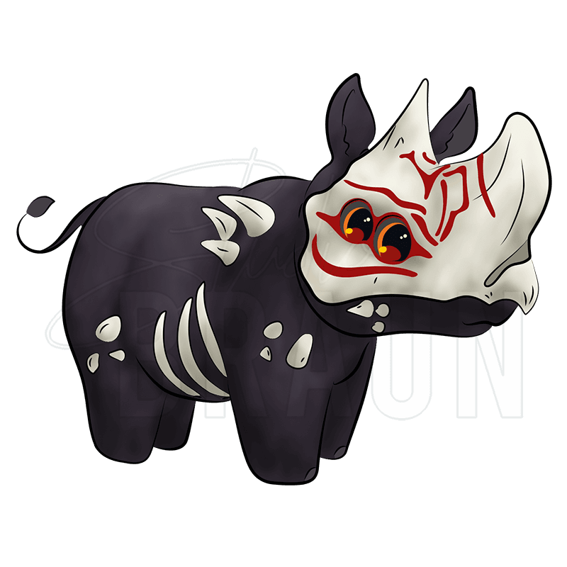 Rotherium Rhinoceros Grimm Sticker