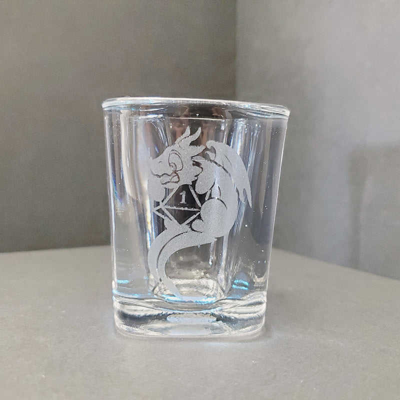 Critical Fail Dragon Shot Glass