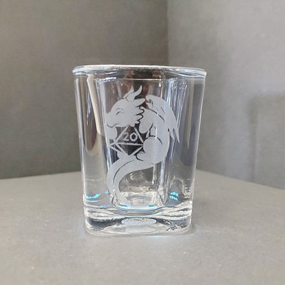 Second Quality Laser Engraved Square Shot Glasses