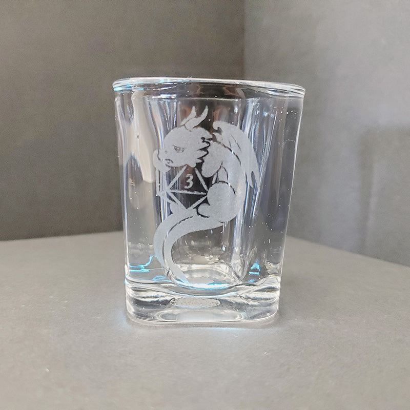 Second Quality Laser Engraved Square Shot Glasses