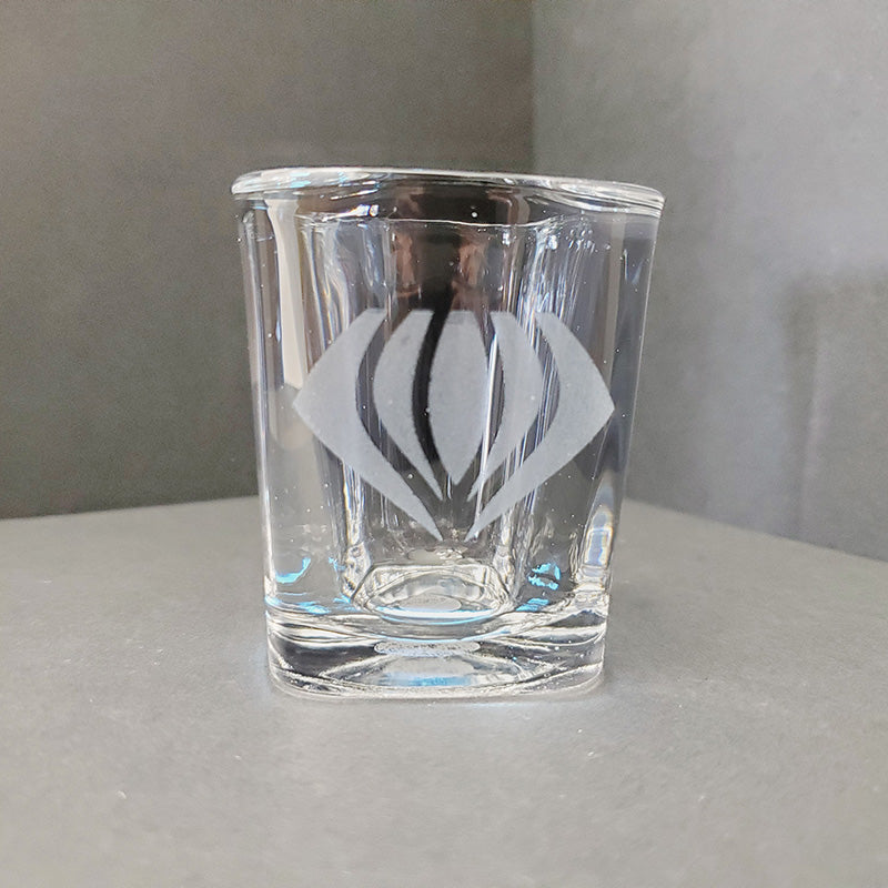 Emerald Emblem Shot Glass