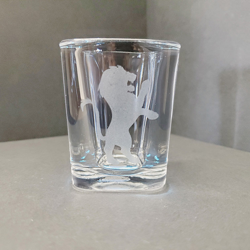 Lion Emblem Shot Glass