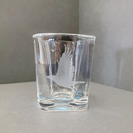 Raven Emblem Shot Glass